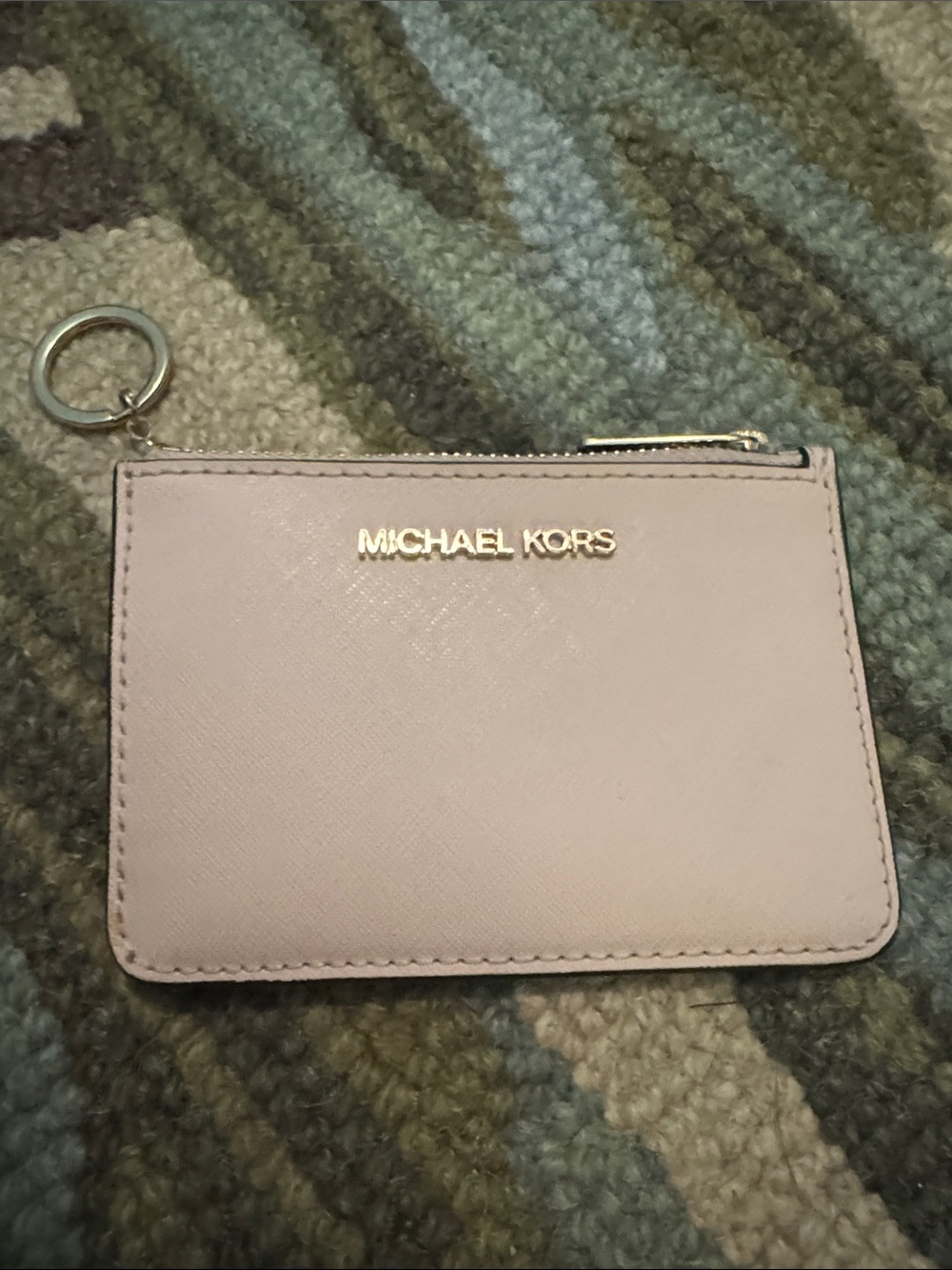 Pink Leather Michael Kors Card Case